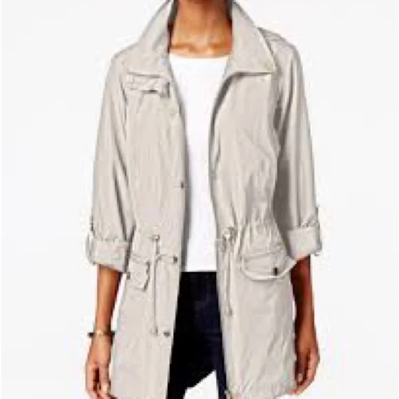 Mossimo Supply Co. Women's Light Grey Utility Jacket - Picture 4 of 6